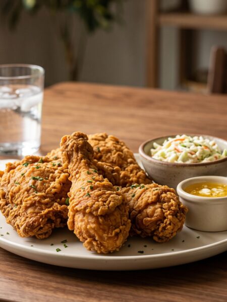 Homemade crispy American fried chicken recipe